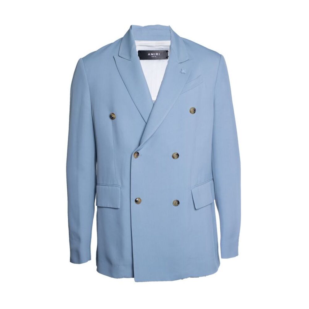 Amiri, Blue double breasted blazer jacket